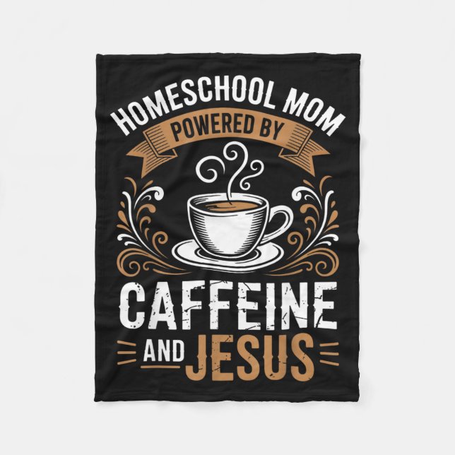 Homeschool Mamma Drivkraft Fleecefilt (Framsidan)