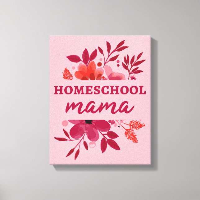 Homeschool Mamma I Canvastryck (Framsida)