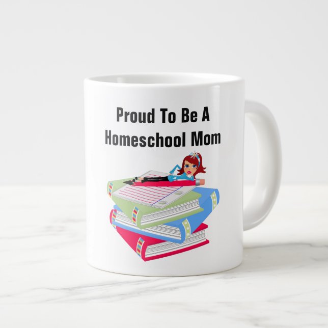 Homeschool Mamma - Jumbo Mugg (Framsida höger)