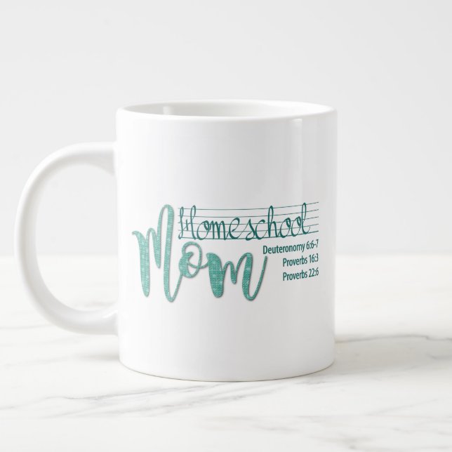 "Homeschool Mamma" JUMBO Mugg w/Spurgeon Quote (Vänster)