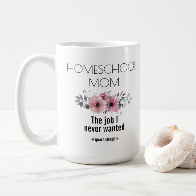 Homeschool Mamma #karantantinelife Kaffemugg (Med munk)
