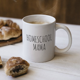 "Homeschool Mamma" RAE DUNN inspirerad Kaffemugg