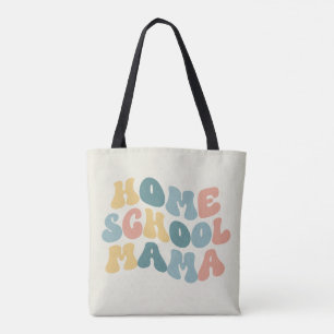 Homeschool Mamma Retro Anpassningsbar Färg Tygkasse