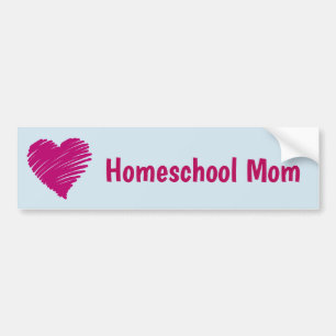 Homeschool Mamma Rosa Heart Bildekal