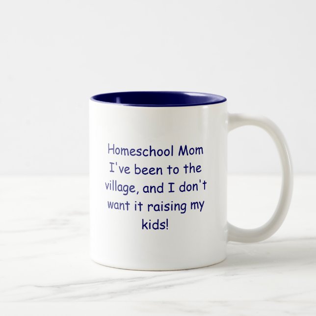 Homeschool mamma Två-Tonad mugg (Höger)