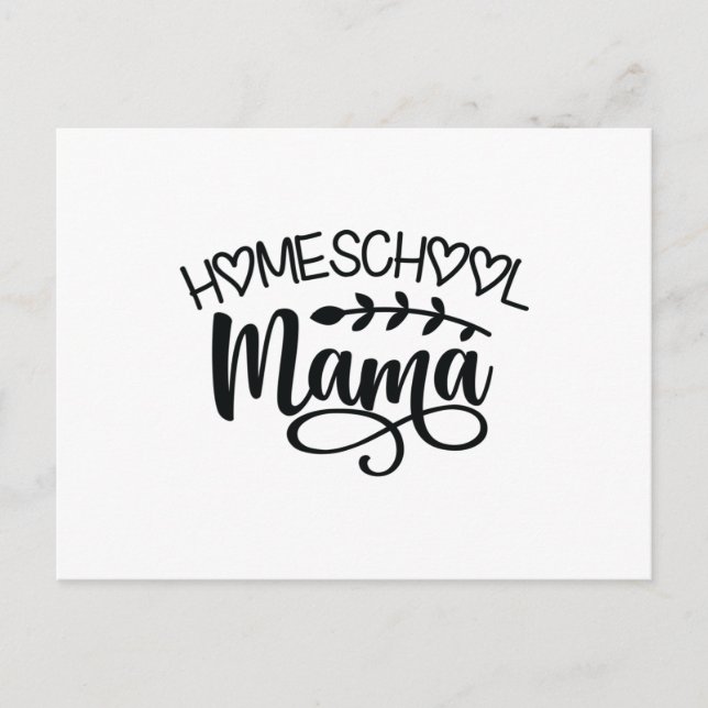 Homeschool Mamma Vykort (Framsida)