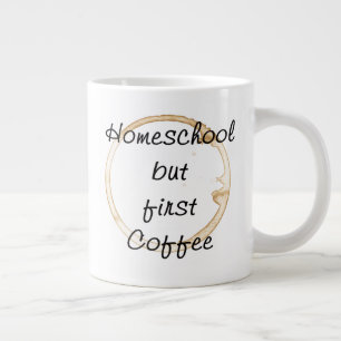 Homeschool men första kaffet Jumbo Mugg