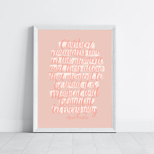 Homeschool Motivering Citate Art Poster
