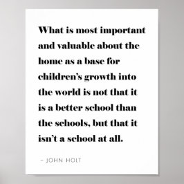 Homeschool Offert Modern Minimalist Poster