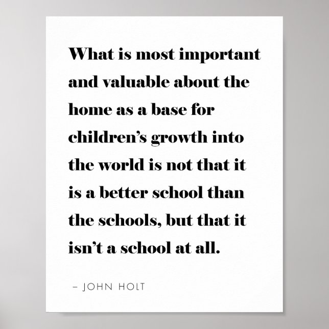 Homeschool Offert Modern Minimalist Poster (Framsidan)