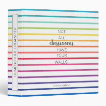 Homeschool Organizer Binder | regnbåge Rand