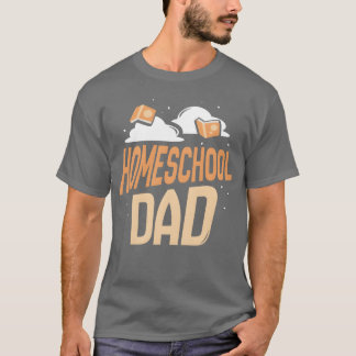 Homeschool Pappa pappa Homeschooling Far retro T Shirt