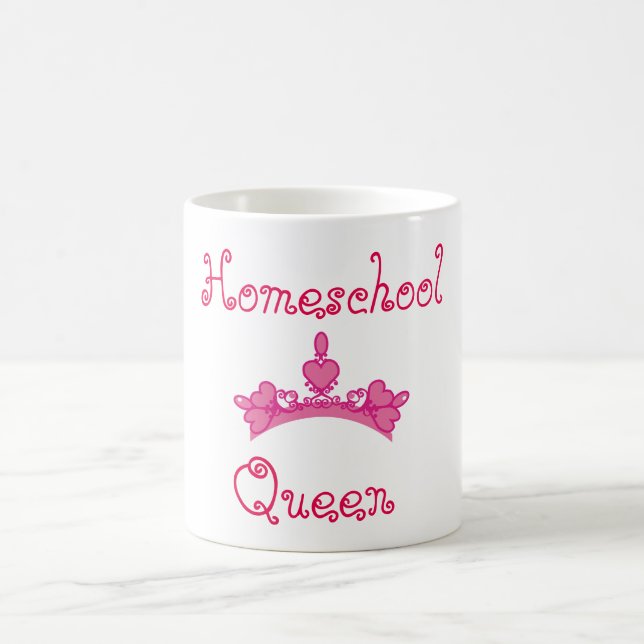 Homeschool Queen Rosa and White Kaffemugg (Center)