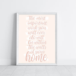Homeschool Quote Wall Art Pastel Färg Poster