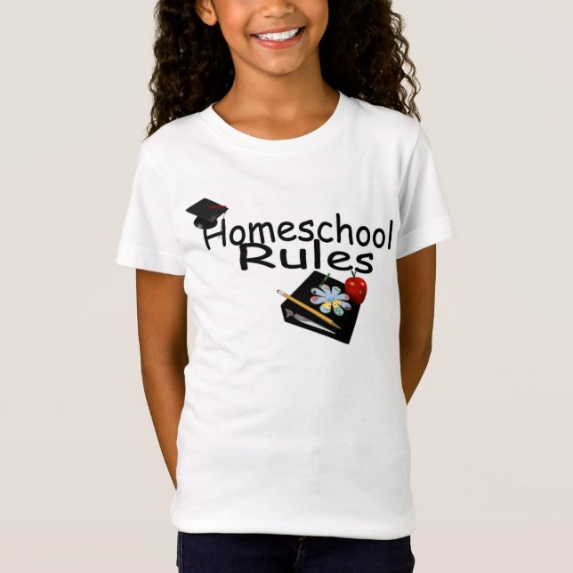 Homeschool Regler Girls' Bella T Shirt (Framsida)