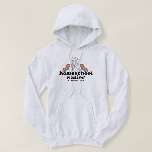 Homeschool Senior 2025 Hoodie PRIDE Edition (Design framsida)