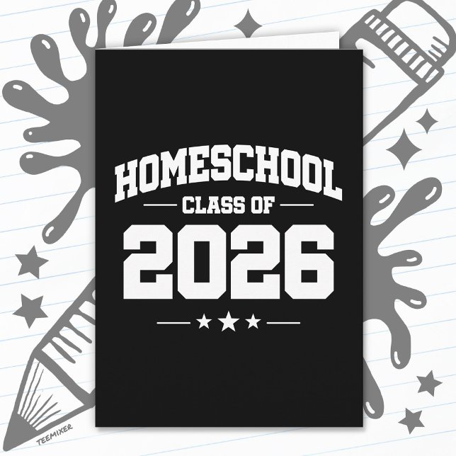 Homeschool Senior Klass 2026 Examen Kort (Skapare uppladdad)