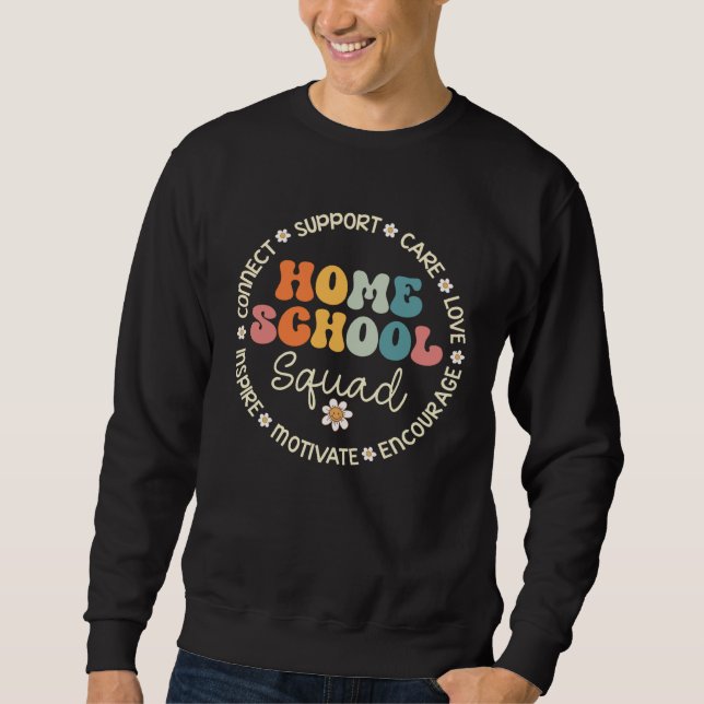 Homeschool Squad Appreciation Week Back to School Lång Ärmad Tröja (Framsida)