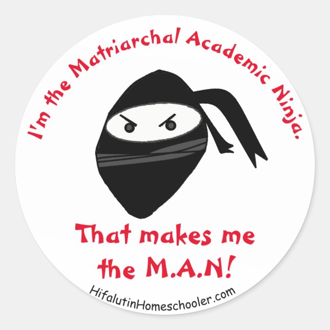 Homeschool Stickers Runt Klistermärke (Framsida)