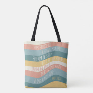 Homeschool Tamara L. Chilver Quote Retro Wave Tygkasse