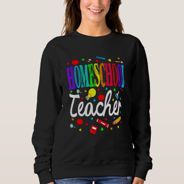 Homeschool Teacher Back To School Boys Girls T Shirt (Framsida)