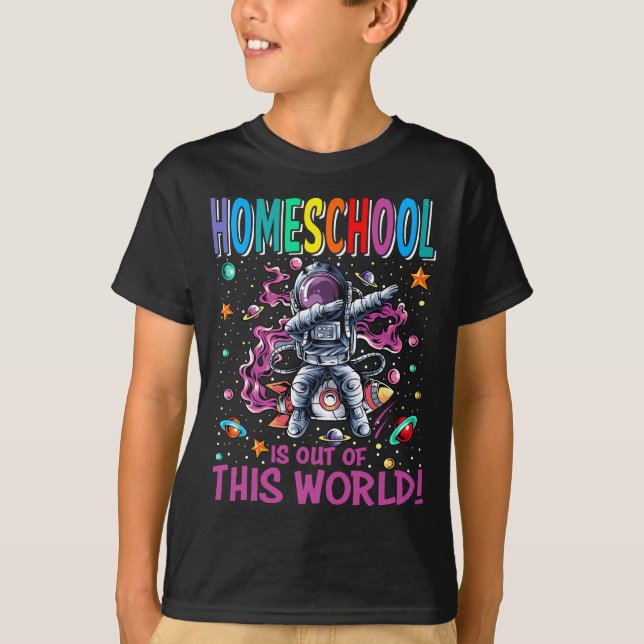 Homeschool Teacher Första dagen i skolteamet T Shirt (Framsida)