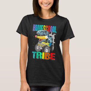 Homeschool Tribe Monster Lastbil Dinosaur T Shirt