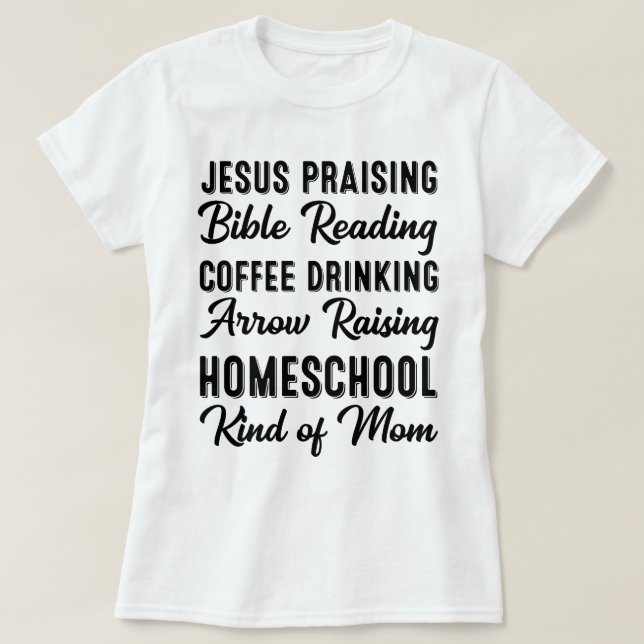 Homeschool Typ av klassiska konversationer i Mamma T Shirt (Design framsida)