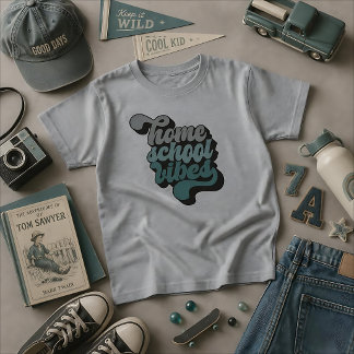 Homeschool Vibes Retro T Shirt