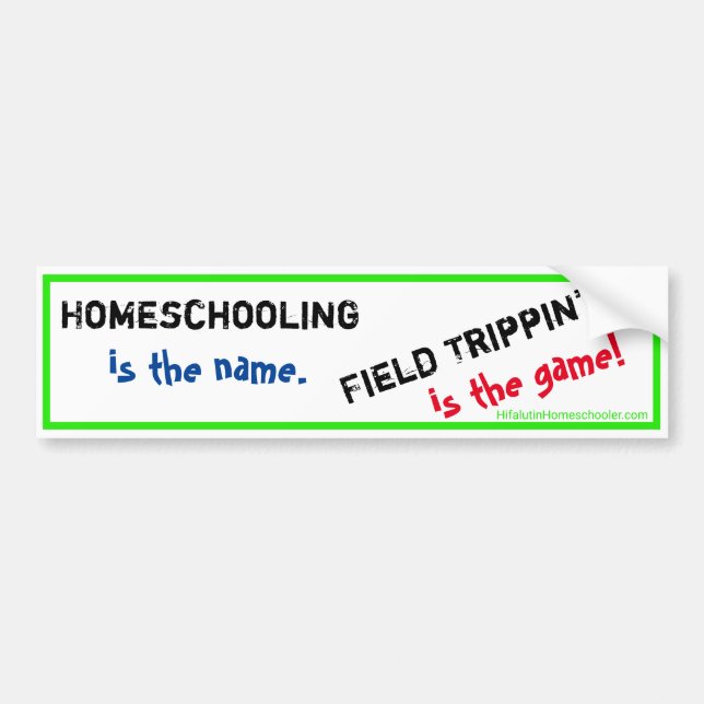 Homeschooldekal - Fältutflykt Bildekal (Framsidan)