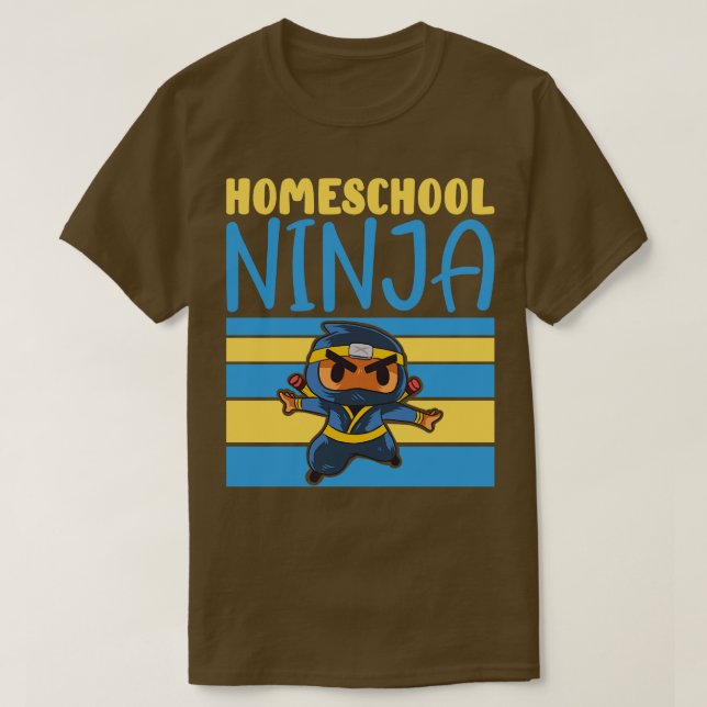Homeschooler Ninja Learning Homeschooling T Shirt (Design framsida)