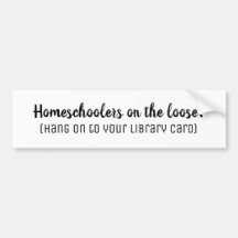 Homeschoolers på Loose White Bumper Sticker