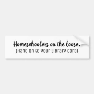 Homeschoolers på Loose White Bumper Sticker Bildekal