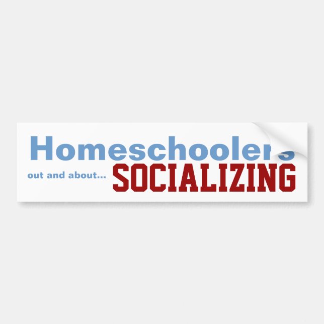 Homeschoolers - umgås klistermärken (Framsidan)