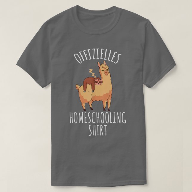 Homeschooling Student School Child Primary School  T Shirt (Design framsida)