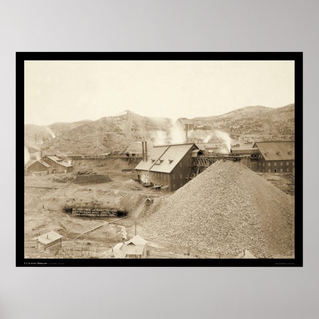 Homestake Guld i Lead City SD 1899 Poster (Framsidan)