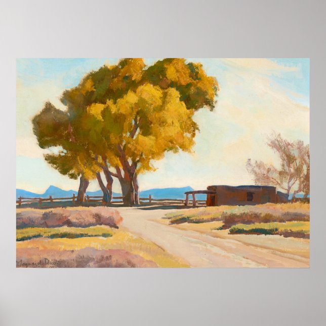 Homestead av Maynard Dixon Poster (Framsidan)