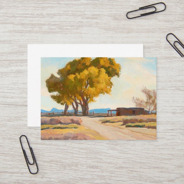 Homestead av Maynard Dixon Visitkort (Fram/Back In Situ)