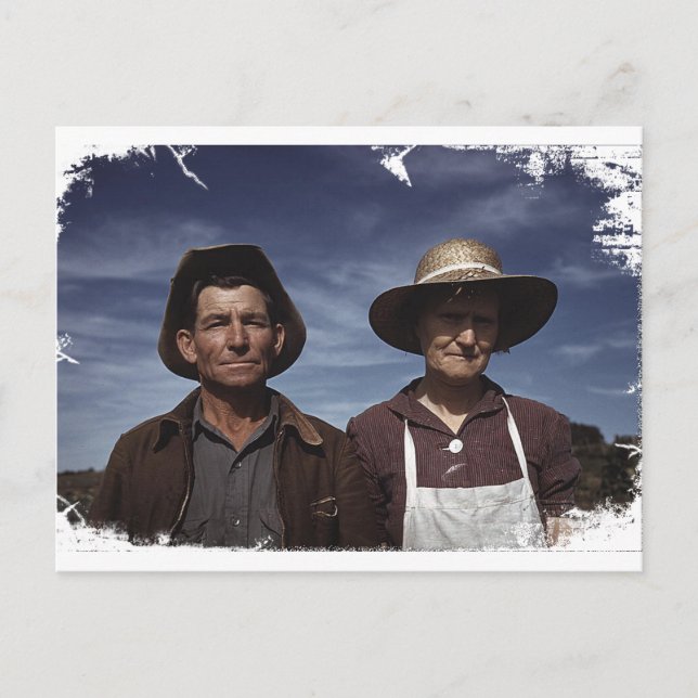Homestead Farmer & Wife Vykort (Framsida)