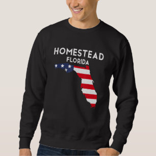 Homestead Florida USA Stat Amerika Resa Floridi Lång Ärmad Tröja