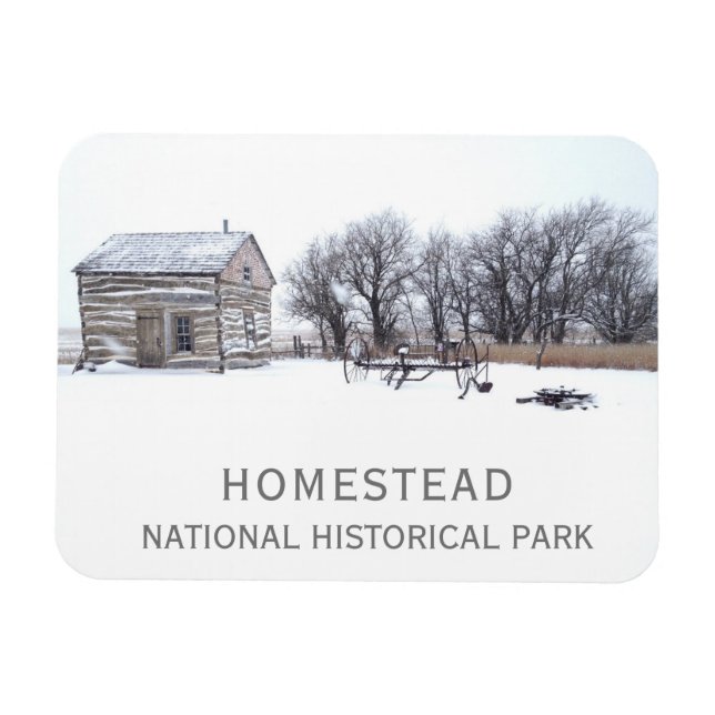 Homestead House Homestead National Historical Park Magnet (Horisontell)