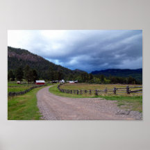 Homestead i Colorado USA-Kanvastrycket