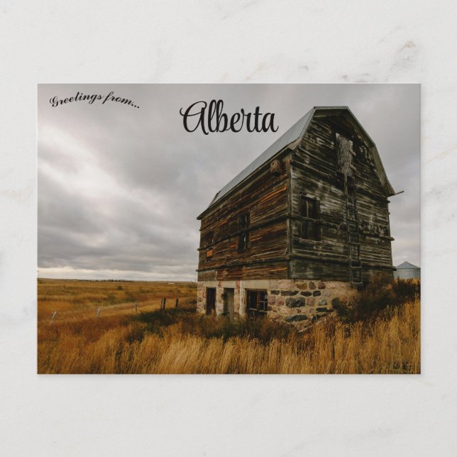 Homestead i södra Alberta Kanada Vykort (Framsida)