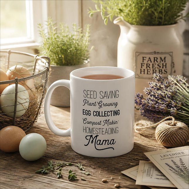 Homestead Mama Gårdshus Trädgårdsmugg Kaffemugg (Skapare uppladdad)