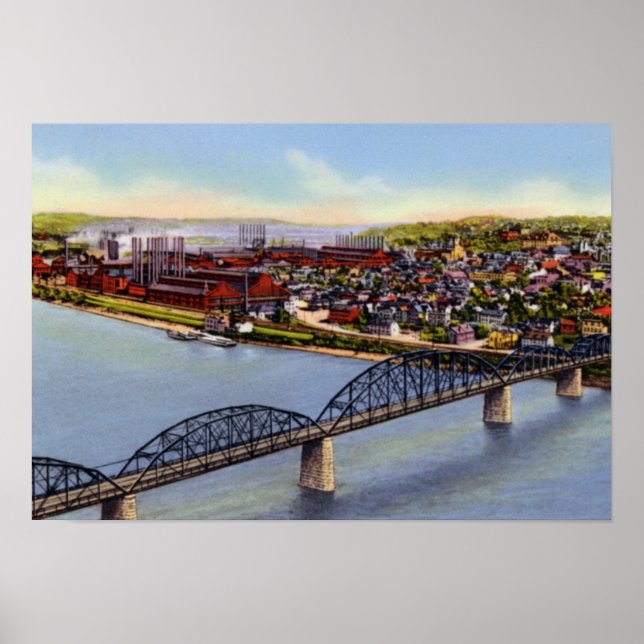 Homestead Pennsylvania Steel Mills Poster (Framsidan)