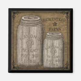 Homestead Primitive Canning Burk Magnet