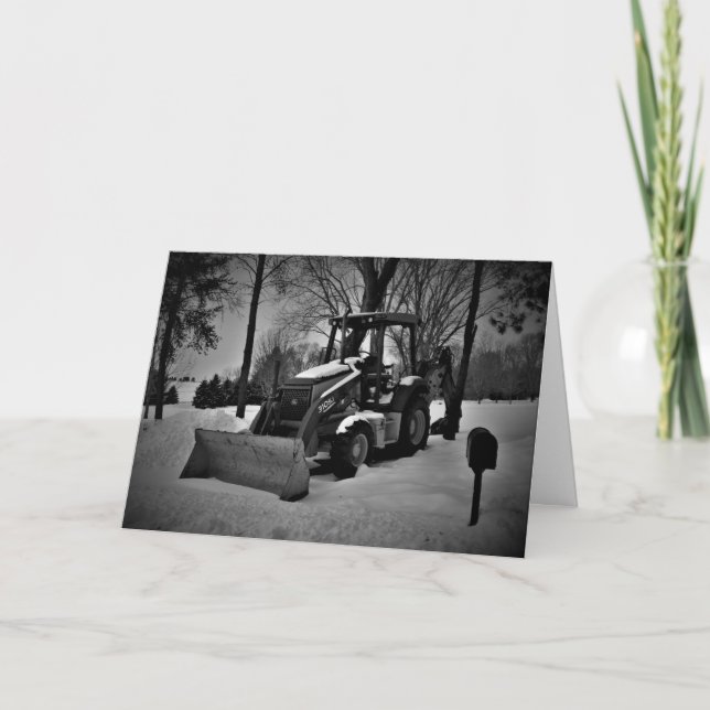 "Homestead Tractor" Julkort Kort (Framsida)