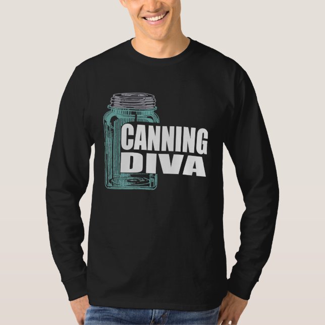 Homesteader Mason Burk Canning Prepper Diva Wht SA T Shirt (Framsida)