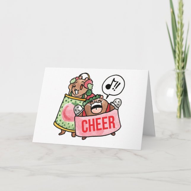 Homestyle och Thimblefist jul Cheer Card Helgkort (Framsida)