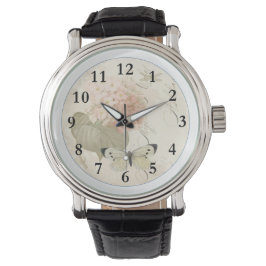 Hometime Old-Style | Antique Red Roses | Retro Rom Armbandsur